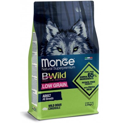 Monge BWild adult sausas...